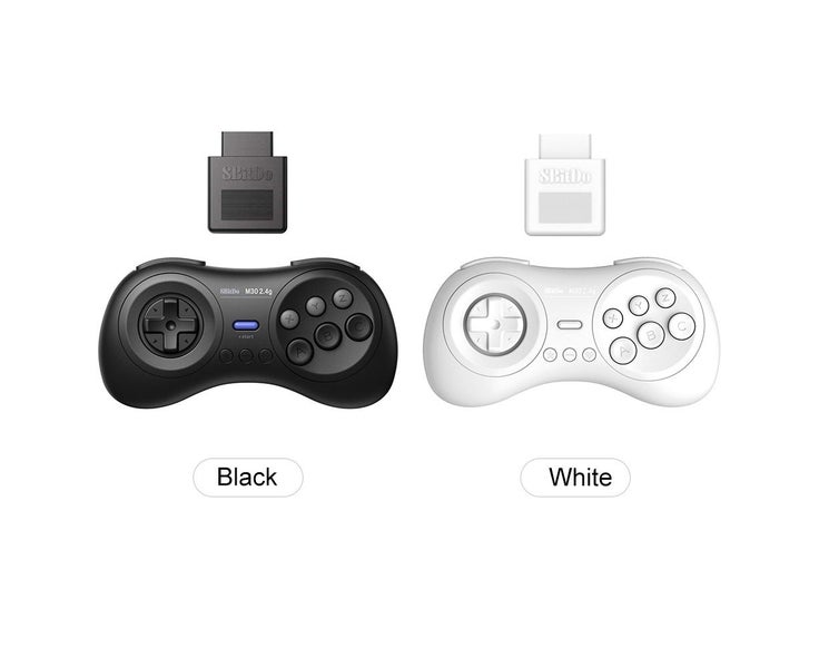 8BitDo M30 2.4G Wireless Gamepad2.4G Receiver for Sega Genesis and Sega Carousel 6