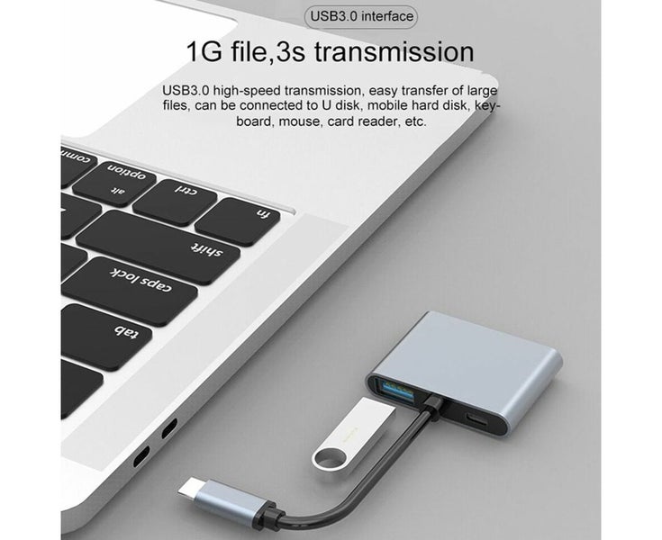 Adapter USB 3.0 Docking Station Type-C to Dual HDMI USB PD Hub Screen Expan Carousel 2