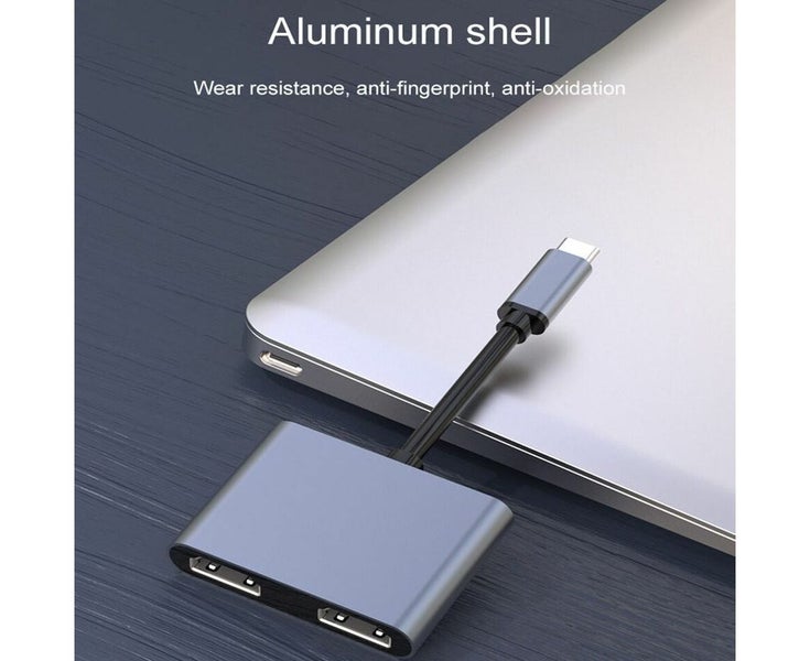 Adapter USB 3.0 Docking Station Type-C to Dual HDMI USB PD Hub Screen Expan Carousel 8