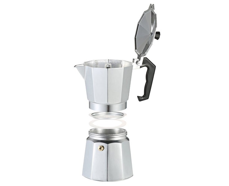 6-Cup Aluminum Espresso Percolator Coffee Stovetop Maker Mocha Pot for Use Carousel 2