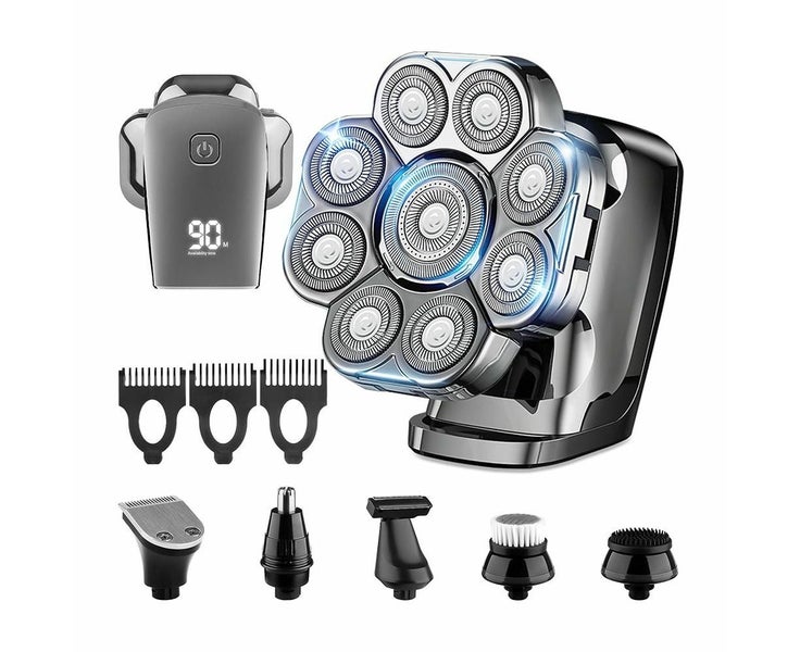 9D Electric Head Shaver for Bald Men, Waterproof Wet and Dry Detachable Hea Carousel 1