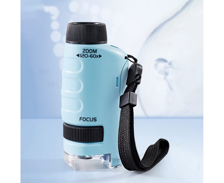 60-120x Student Microscope Protect Vision Practical Ability Nature Observat Carousel 1