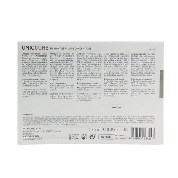 SKEYNDOR Uniqcure 8H Night Repairing Concentrate (For Damaged Skin & With Signs Carousel 3