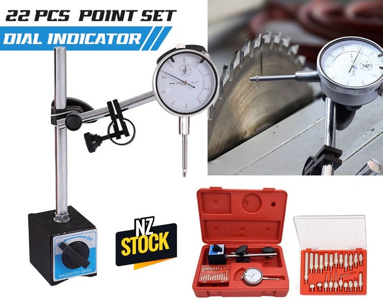 Dial Indicator Base / Stand Magnetic Stand Holder Bracket With Dial Indicator Carousel 1