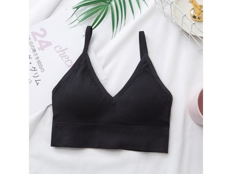 Women's Tube Top Quick Dry Padded Back Bra Sexy Crop Tops Female Streetwear Gym Carousel 1