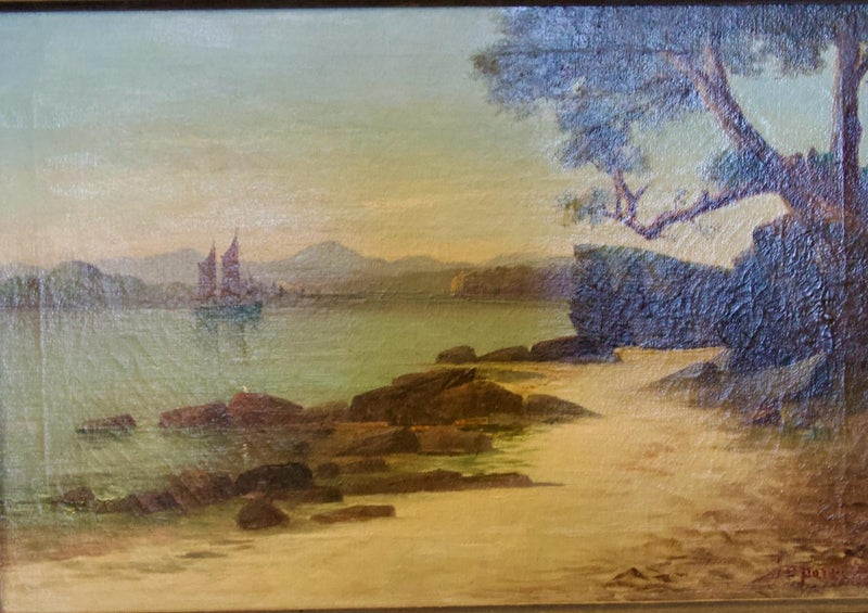 John Douglas Perret Coromandel Coast Oil (1859-1937) Carousel 2