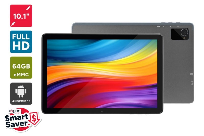 Kogan Explore Tab 10.1" Full HD Android Tablet (64GB,Wi-Fi), KATB1064WGRY Carousel 1
