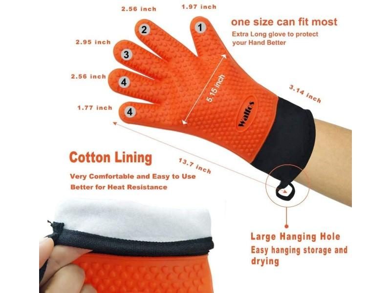 Oven Mitts Walfos Bbq Gloves WALFOS BBQ Gloves High Temperature