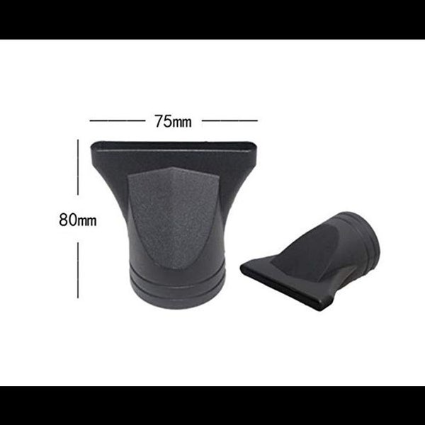 Pack of 2 Black Plastic Hair Dryer Diffuser, Dryer Nozzle Wide Design Plastic Carousel 2