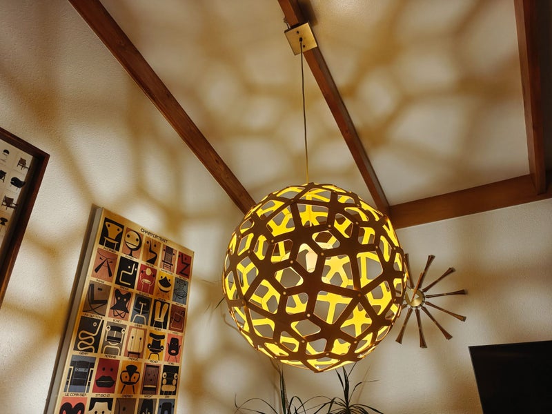 AN ORIGINAL DAVID TRUBRIDGE CORAL 600 PENDANT LIGHT SHADE Carousel 13