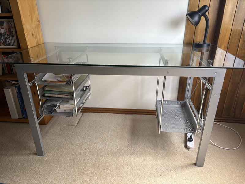 Office Desk glass top Carousel 2