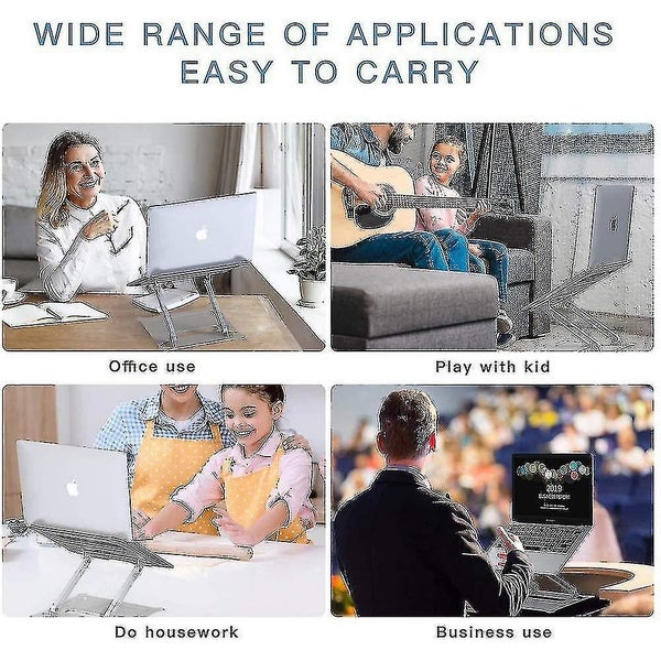 Laptop Stand,ventilated Laptop Holder,notebook Stand For 11-17" Laptop Carousel 3