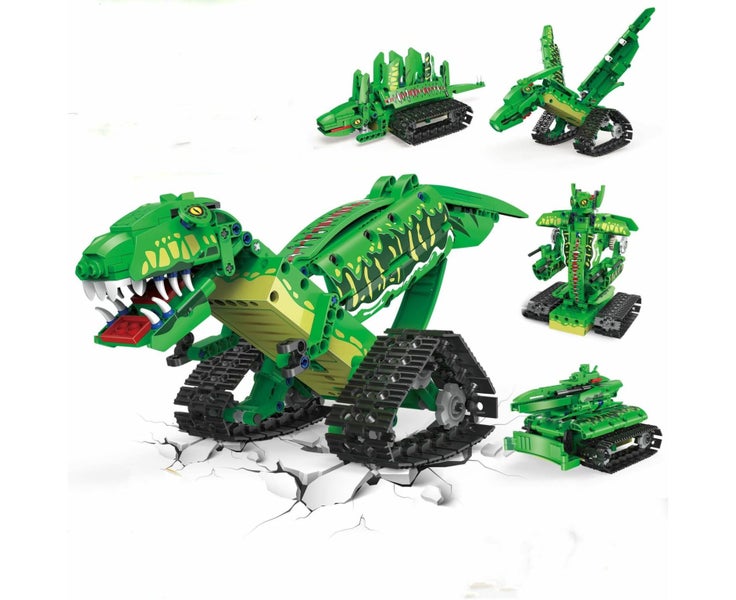 5-in-1 STEM Dinos Toy Robot Building Set with APP2.4GHz Remote Control S Carousel 1