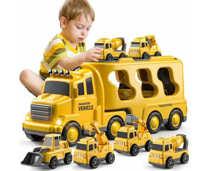 5in1 Construction Toddler Truck Boys Friction Power Vehicle Car Toy for T Carousel 1