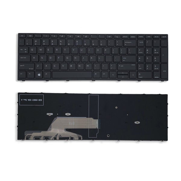 HP Probook 430 G5 450 G5 455 G5 470 G5 US Keyboard with Frame NSK-XK0SQ Carousel 1