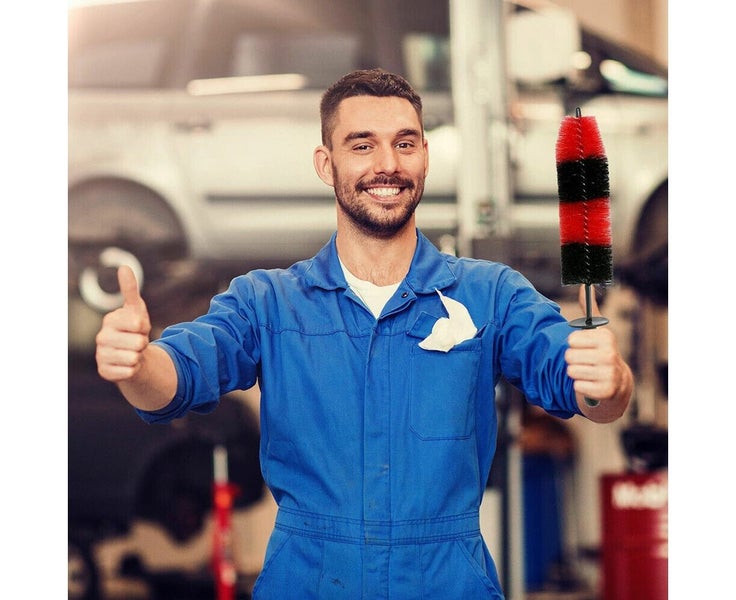 18" Long Wheel Pro Brush Car Bendable Wash Tool Cleaning Brush Tire Rims Sp Carousel 8