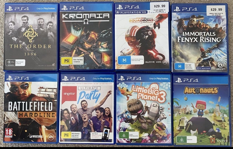 8 x PS4 games Carousel 1