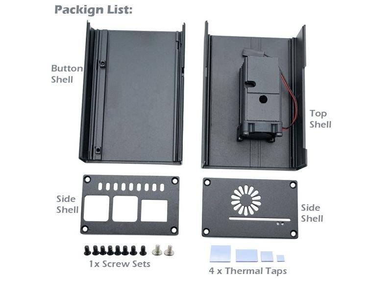 Raspberry Pi 4 ICE Tower Cooling System W/ 25mm Fan Heatsink Kit Carousel 1