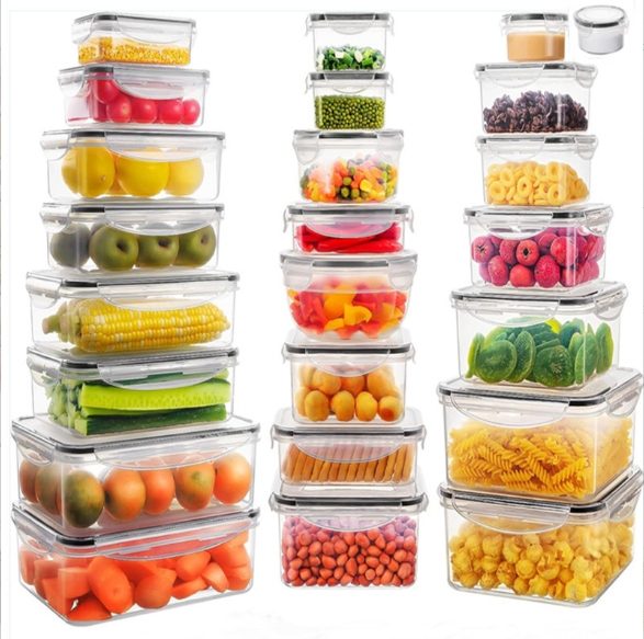 Plastic Food Storage Containers with Airtight Lids - Leakproof & Freezer Carousel 1