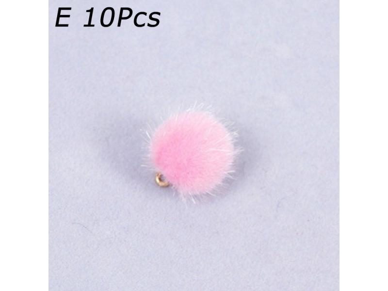10pcs/lot Plush Fur Ball Beads For Jewelry Making Carousel 1