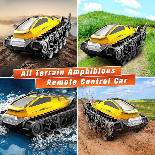 Amphibious Remote Control Car 2.4Ghz Off Road Remote Control Tank Carousel 1