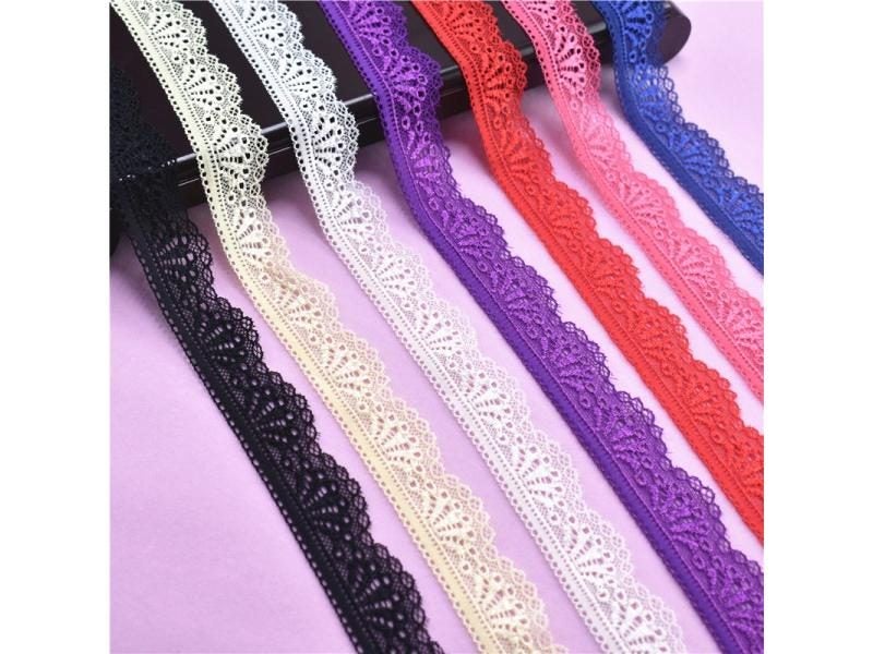 Stretch Elastic Lace Ribbon 30mm Wide White Lace Embroidered Cotton Elasticity Carousel 2