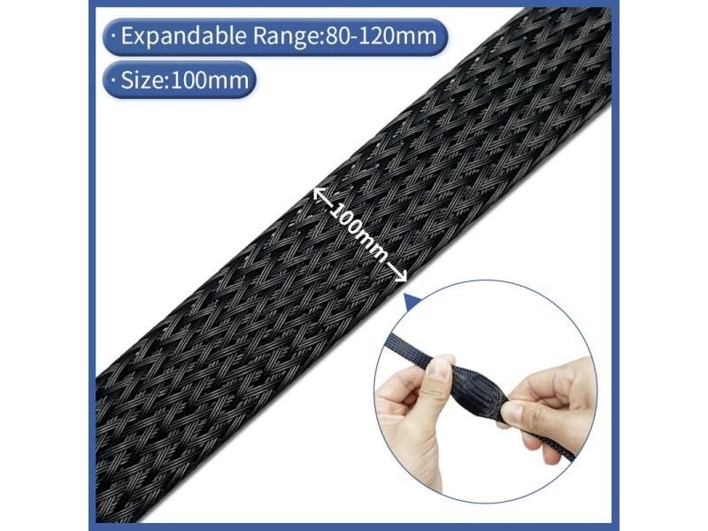 Cable Sleeve Length Insulated Braided Sleeving For Data Line Protection Carousel 1