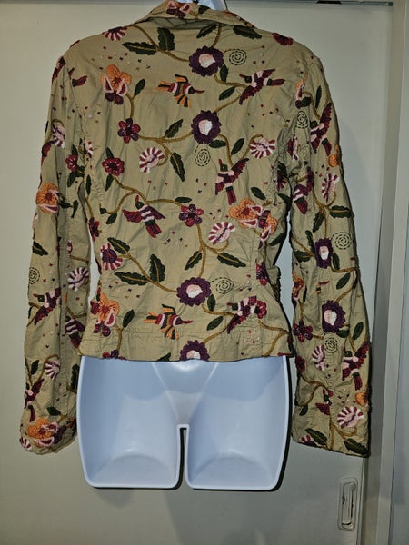 ARDEN B. Embroidered Jacket Size M 12 Carousel 2