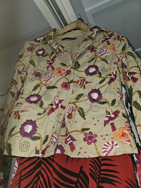 ARDEN B. Embroidered Jacket Size M 12 Carousel 5