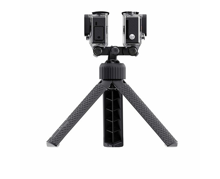 Dual-Head LED Flash Light Connection Mount Bracket Camera Holder for GoPro Carousel 1