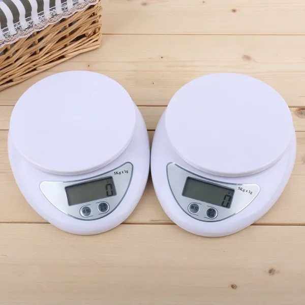 5kg 1g Portable LED Electronic Scale For Postal Food Weight Measuring Carousel 2