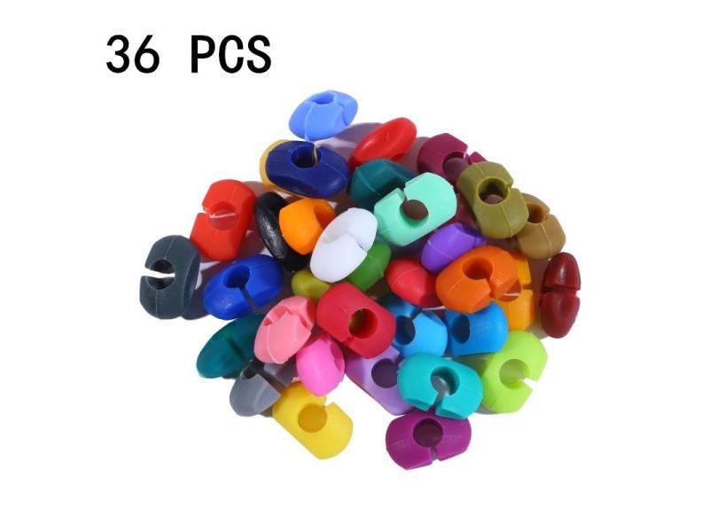 24Pcs Silicone Red Wine Glass Labels For Party Drinks Bar Carousel 1