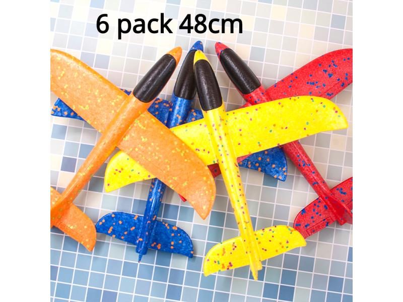 Foam Hand Throwing Airplanes Toy 37cm/48cm Flight Mode Glider Inertia Planes Carousel 1