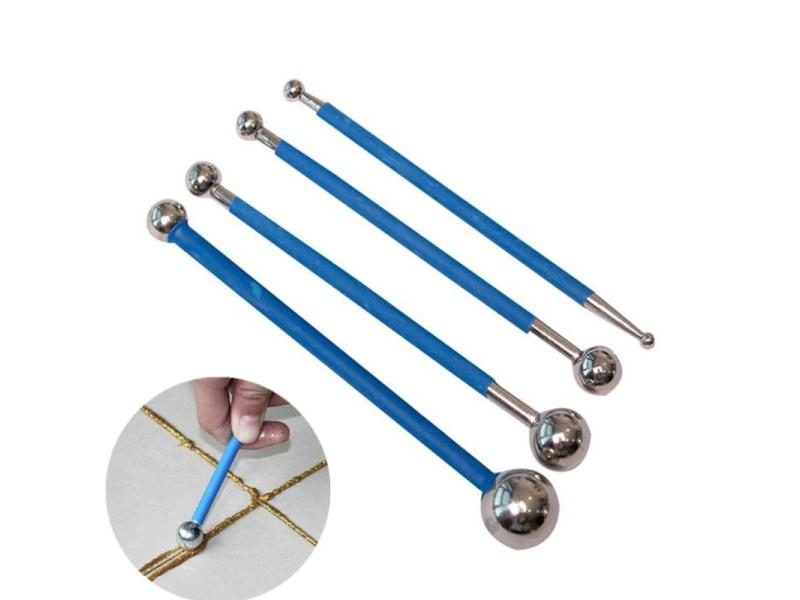 4pcs Double Steel Pressed Ball Tile Grout Tools 8 Sizes For Floor Repair Carousel 2