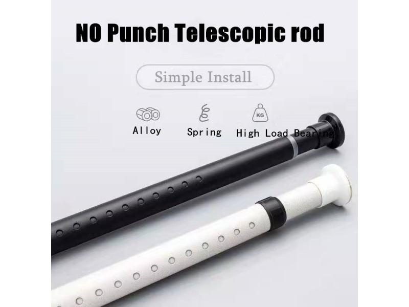 Telescopic Curtain Rod For Bedroom Bathroom Thick Adjustable Support Pole Carousel 2