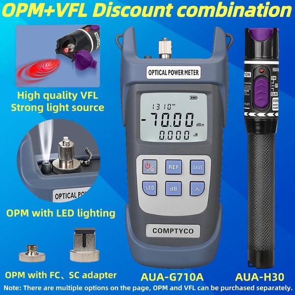 FTTH Fiber Optic Cable Tester Tool Kit (Optional) Optical Power Meter(OPM -70 - Carousel 2