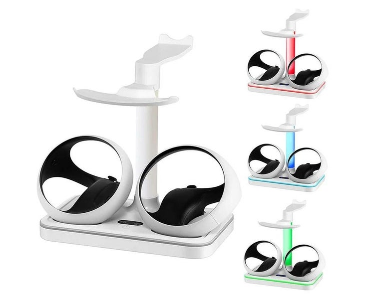 Controller Charger Magnetic Gamepad Charging Stand Colorful RGB Light Stora Carousel 2