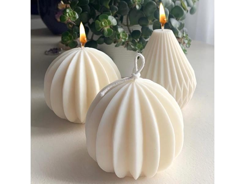 3D Pear Candle Silicone Mould Scented Candle Casting Mold Handmade Candle Soap Carousel 2