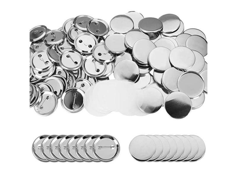 NEW 100PCS Metal Button Pins Blank Button Badge Parts Maker ?????? Carousel 1