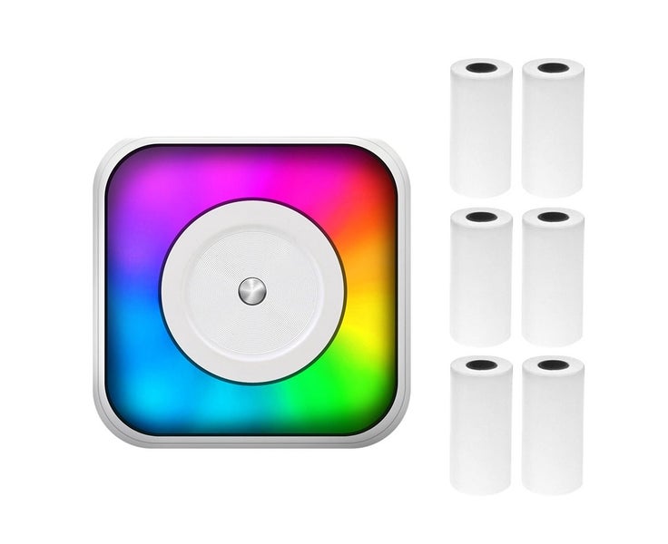 Mini Thermal Printer Multifunction Portable Sticker Maker with RGB Light In Carousel 2