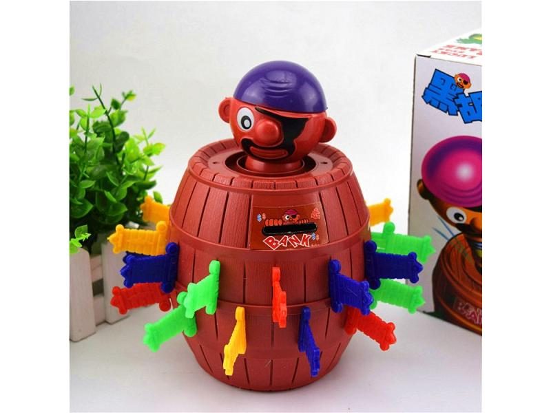 Kids Funny Gadget Pirate Barrel Game Toys For Children Lucky Stab Pop Up Toy Carousel 1