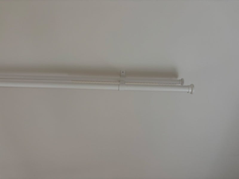 2.2 meter White Curtain track, rod, Rail Carousel 3