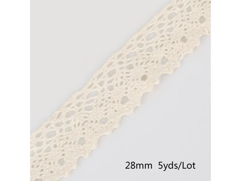 5 Yard Ivory Patchwork Crocheted Lace Ribbon For Wedding DIY Carousel 1