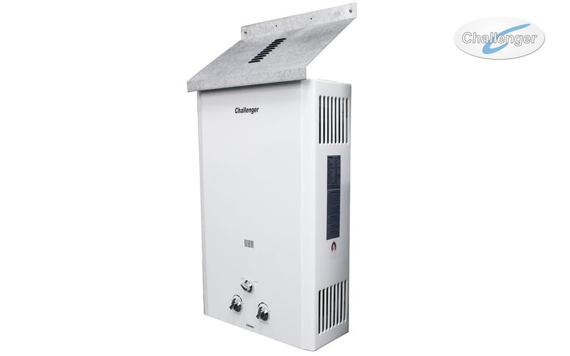Gas Water Heater Louvered Weather Cover - External installation. Carousel 2