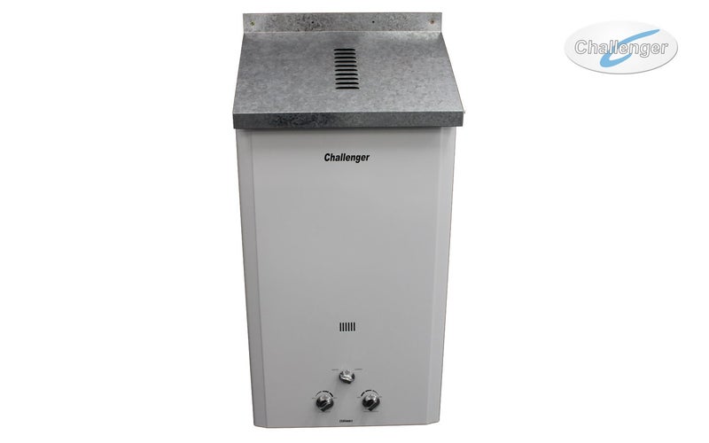 Gas Water Heater Louvered Weather Cover - External installation. Carousel 3