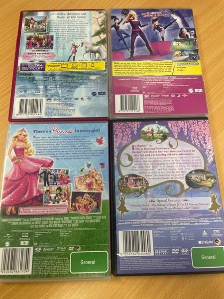 5x Barbie DVD's Carousel 2