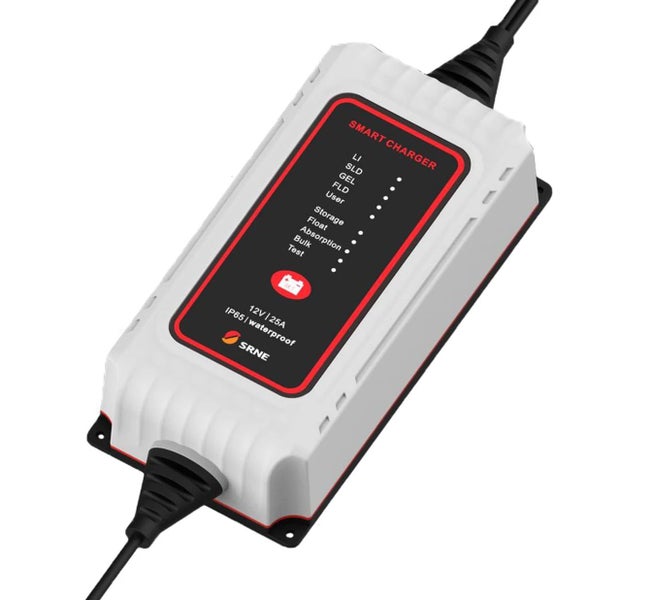 SRNE 12V 25A Mains Charger - Supports multiple battery types (SAA Certified) Carousel 1