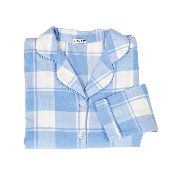 Gorgeous Flannelette PJ's - Size 22 - Blue Check Carousel 1