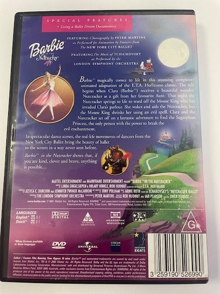 5x Barbie DVD's Carousel 4