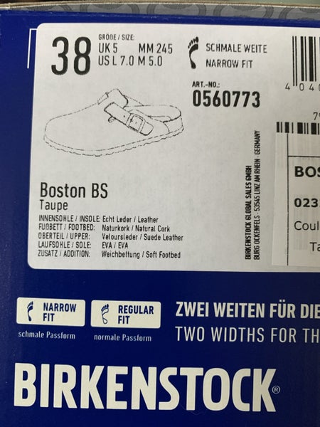 New Birkenstock Boston in Taupe - 38 Carousel 11